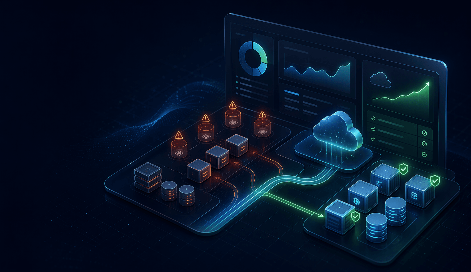 Azure cost optimisation dashboard showing cloud resources and savings signals