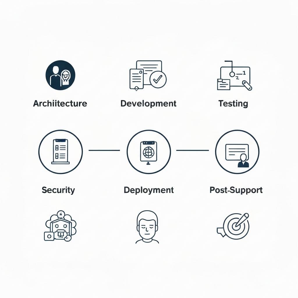 Legacy software modernization roadmap divided into controlled engineering phases
